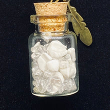 Load image into Gallery viewer, Crystal Potion in a Bottle Necklace: Crown Chakra - Kreativia