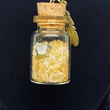 Load image into Gallery viewer, Crystal Potion in a Bottle Necklace: Solar Plexus Chakra - Kreativia