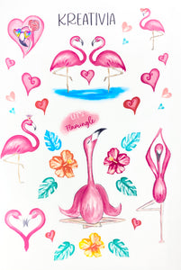 Let’s Flamingle Sticker Sheet
