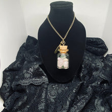 Load image into Gallery viewer, Crystal Potion in a Bottle Necklace: Heart Chakra - Kreativia
