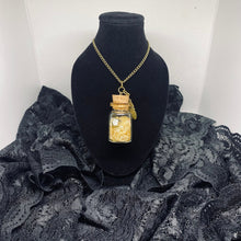Load image into Gallery viewer, Crystal Potion in a Bottle Necklace: Solar Plexus Chakra - Kreativia
